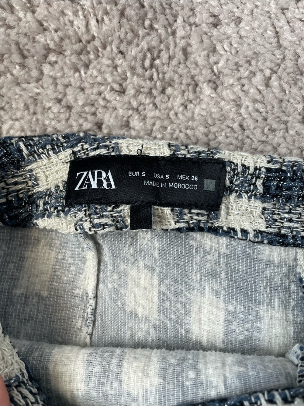 Zara Tweed Plaid Skort - Picture 3 of 6